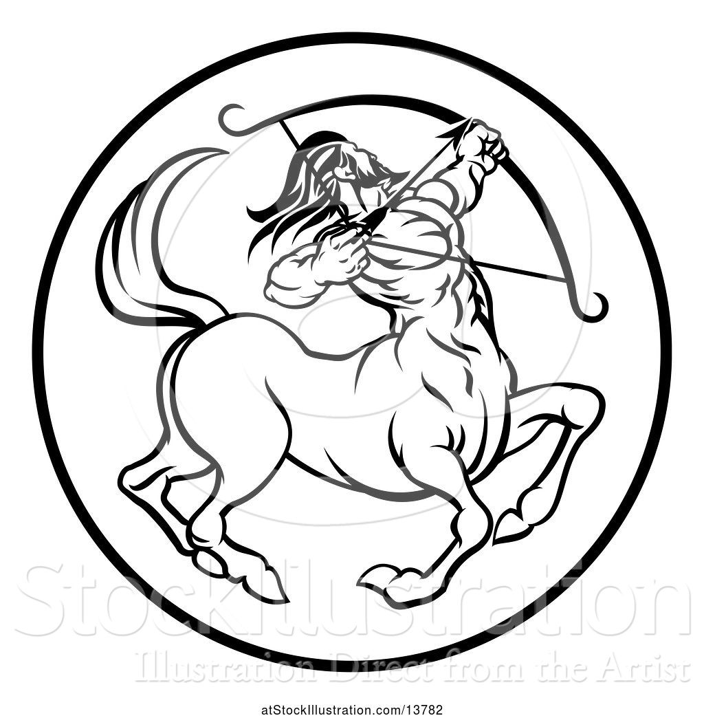 1024x1044 Vector Illustration Of Zodiac Horoscope Astrology Centaur