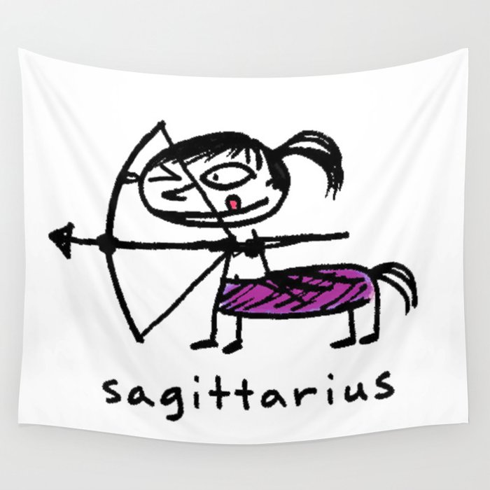 700x700 Sagittarius The Fun Sign Wall Tapestry