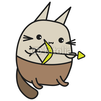 400x400 bunny is a zodiac sign of sagittarius in a cartoon style buy