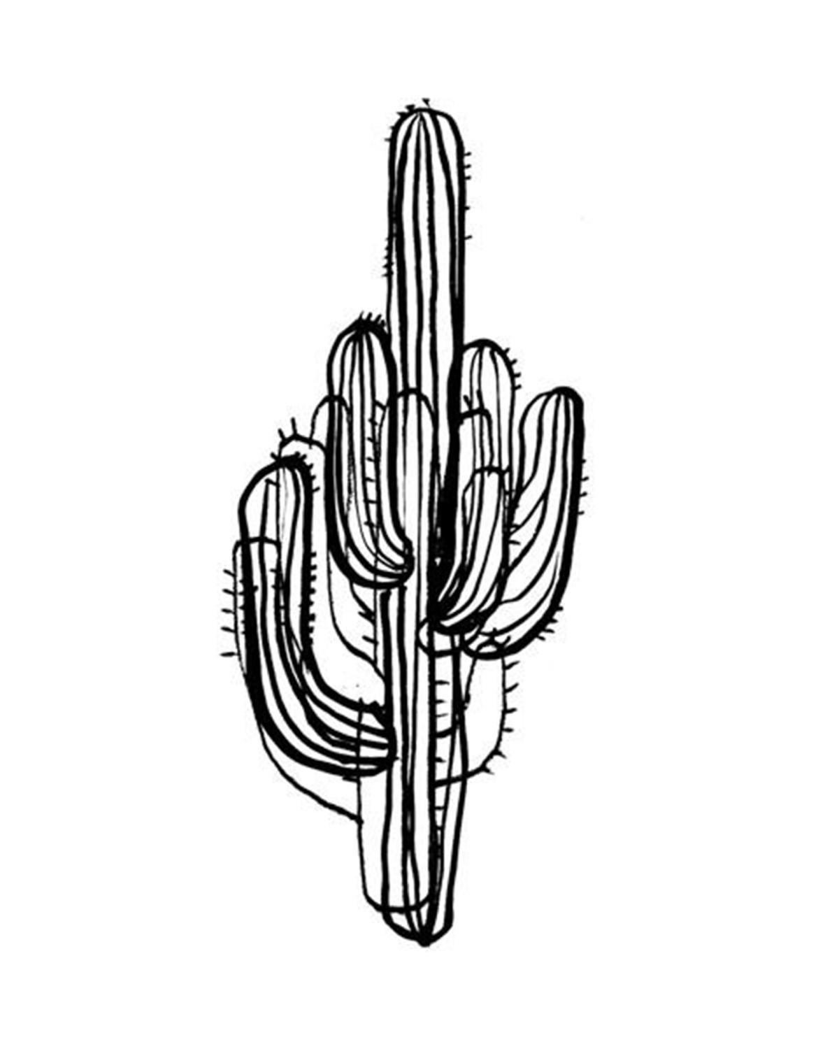 Saguaro Cactus Drawing | Free download on ClipArtMag