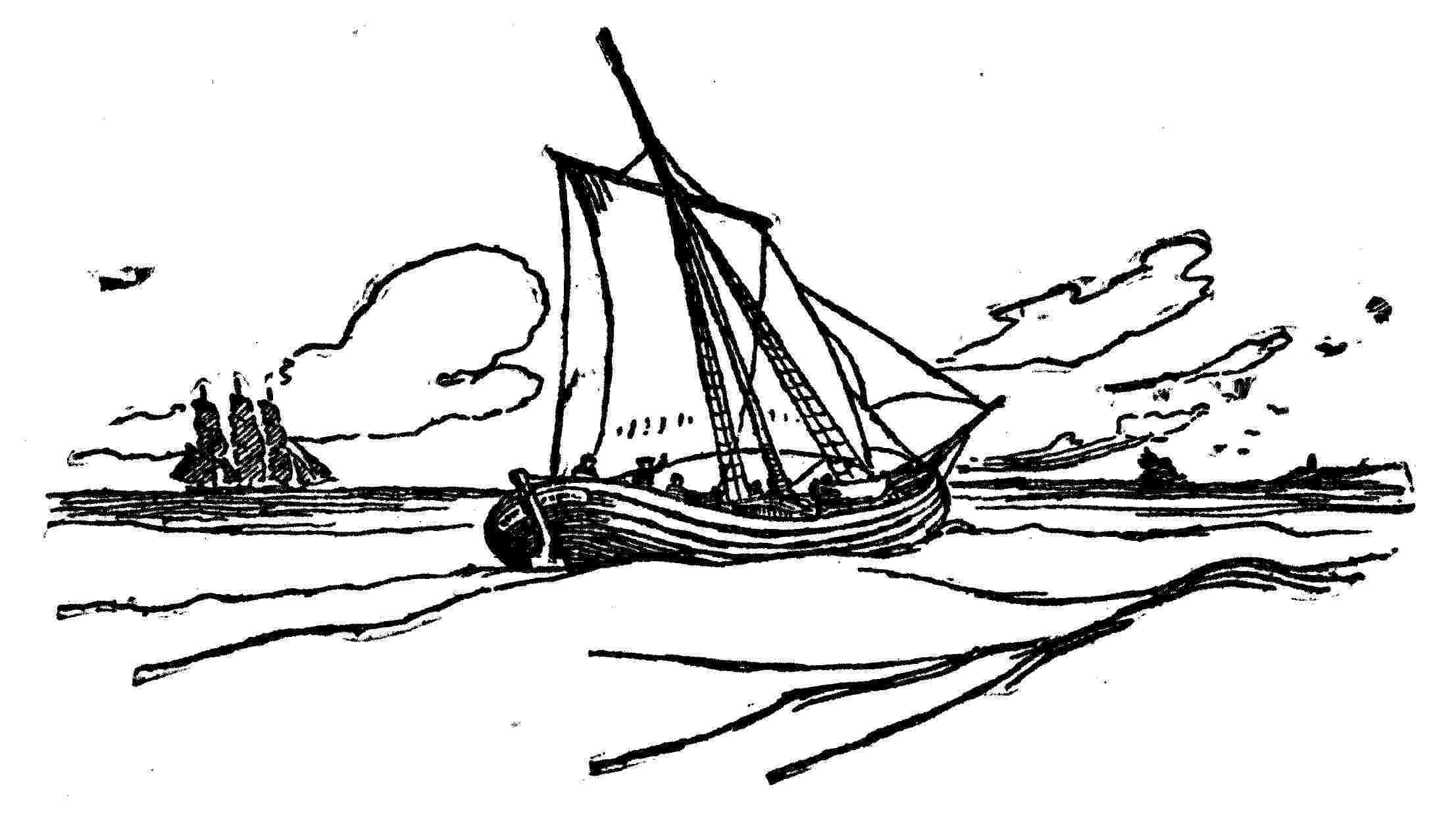 2213x1263 Simple Sailboat Sketch Simple Sailboat Drawing