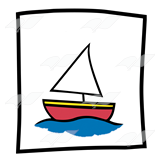 160x160 Abeka Clip Art Drawing Of A Sailboat On Water