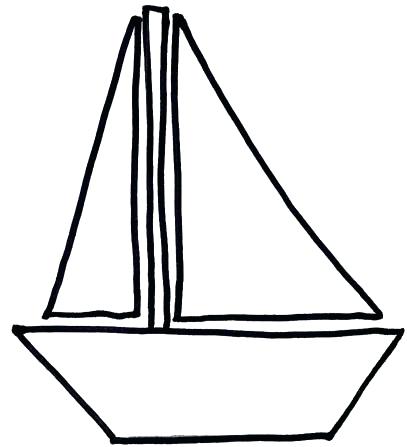 407x447 Boat Outline