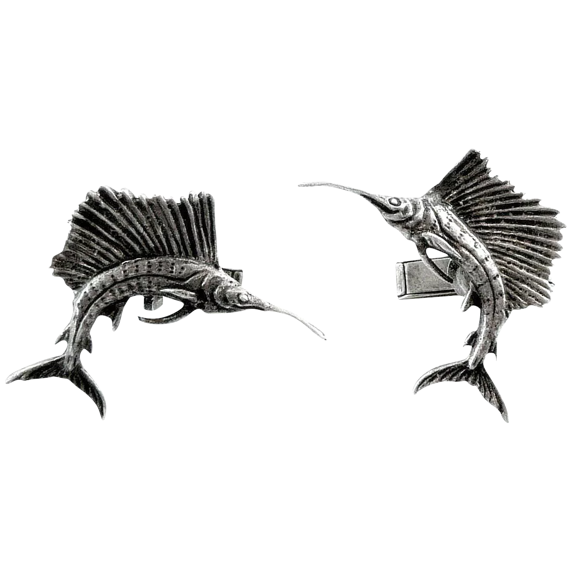 1160x1160 Huge Vintage Hand Crafted Sterling Silver Marlin