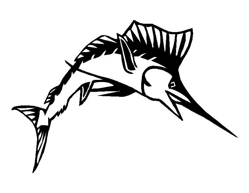 806x626 Sailfish Vinyl Decal Car Truck Window Boat Fishing Sticker Large