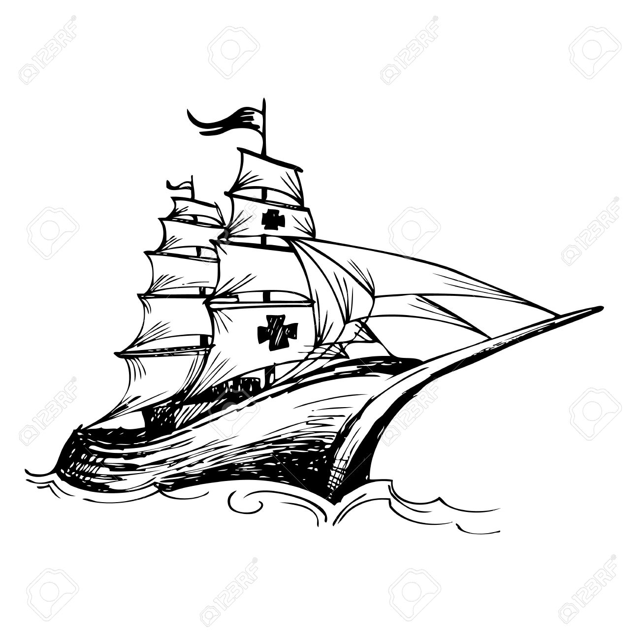 1300x1300 Sailing Ship Clipart Labor Day