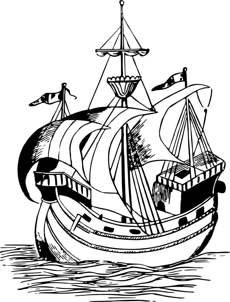 874x1148 Sailing Ship Clipart