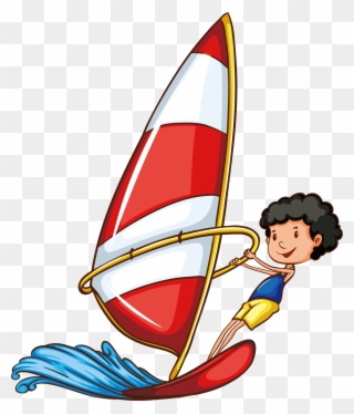 320x374 Sport Drawing Skiing Underwater Sailing Ship