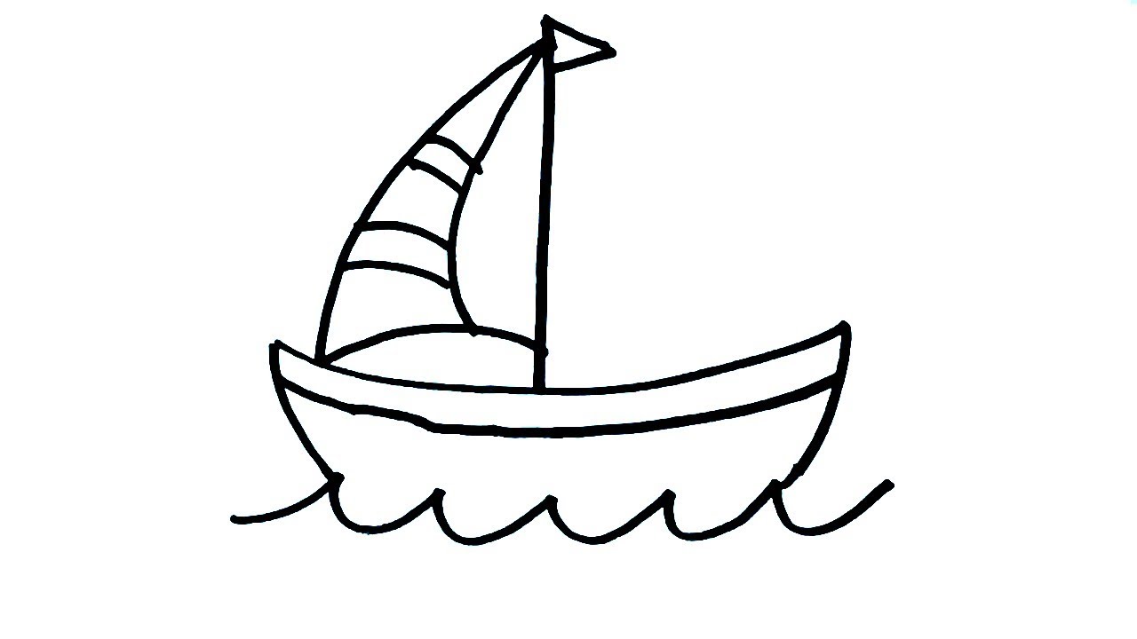 1280x720 Huge Collection Of 'boat Drawing Pictures' Download More Than