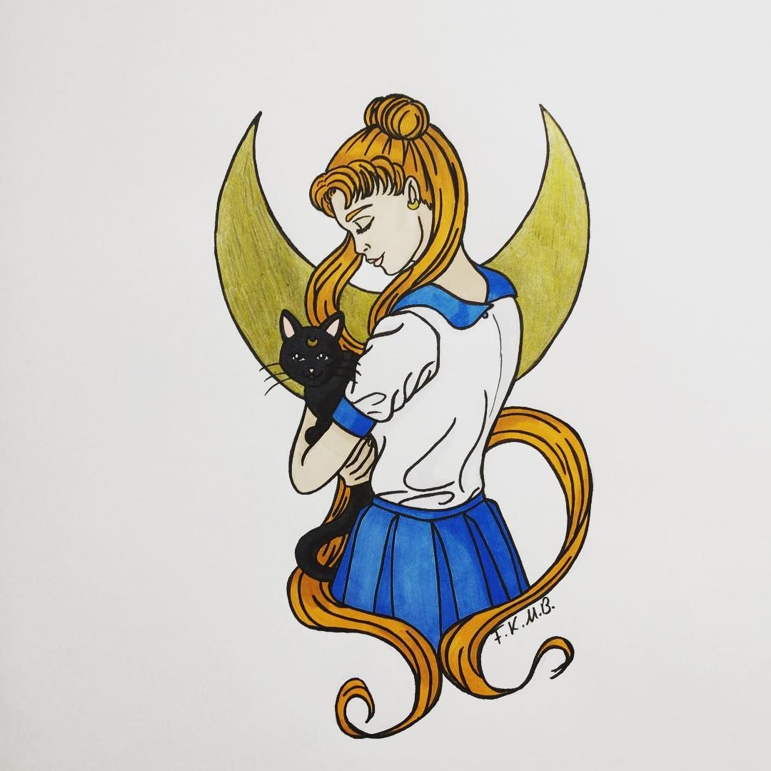 1080x1080 f k m b art drawing illustration fanart sailor moon f k m b