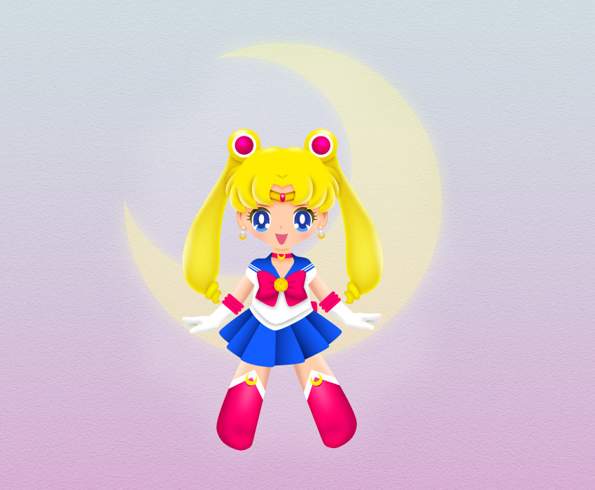 850x700 How To Draw Sailor Moon In Adobe Illustrator