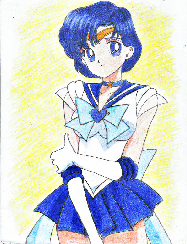 783x1020 Sailor Mercury Drawing