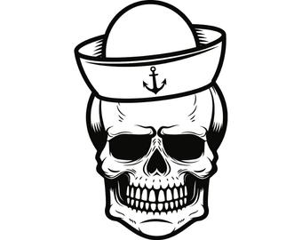 340x270 Sailor Captain Hat Drawing