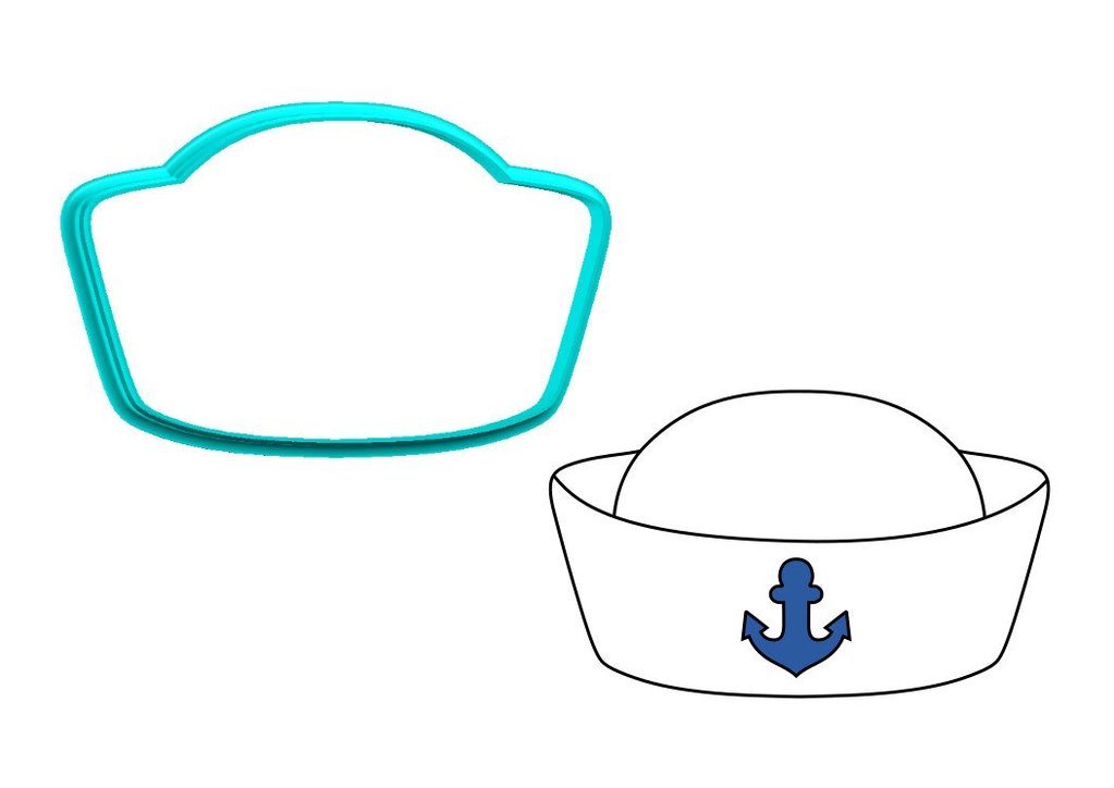 1023x724 sailor hat cookie cutter the cookie cutter club