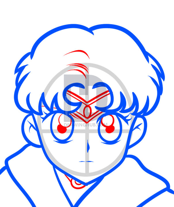 605x720 How To Draw Sailor Moon Easy, Step