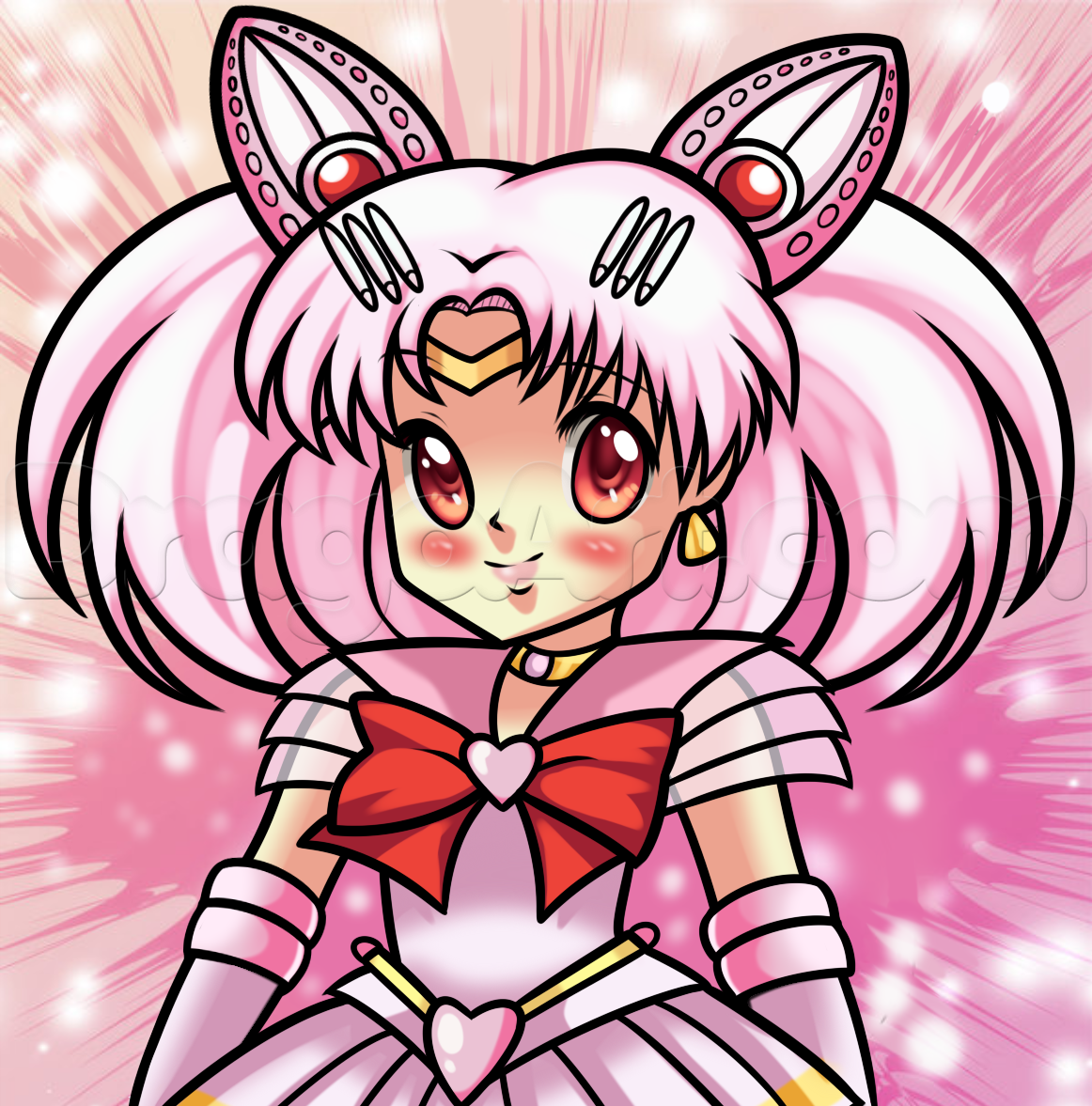 1162x1177 How To Draw Sailor Chibi Moon, Step