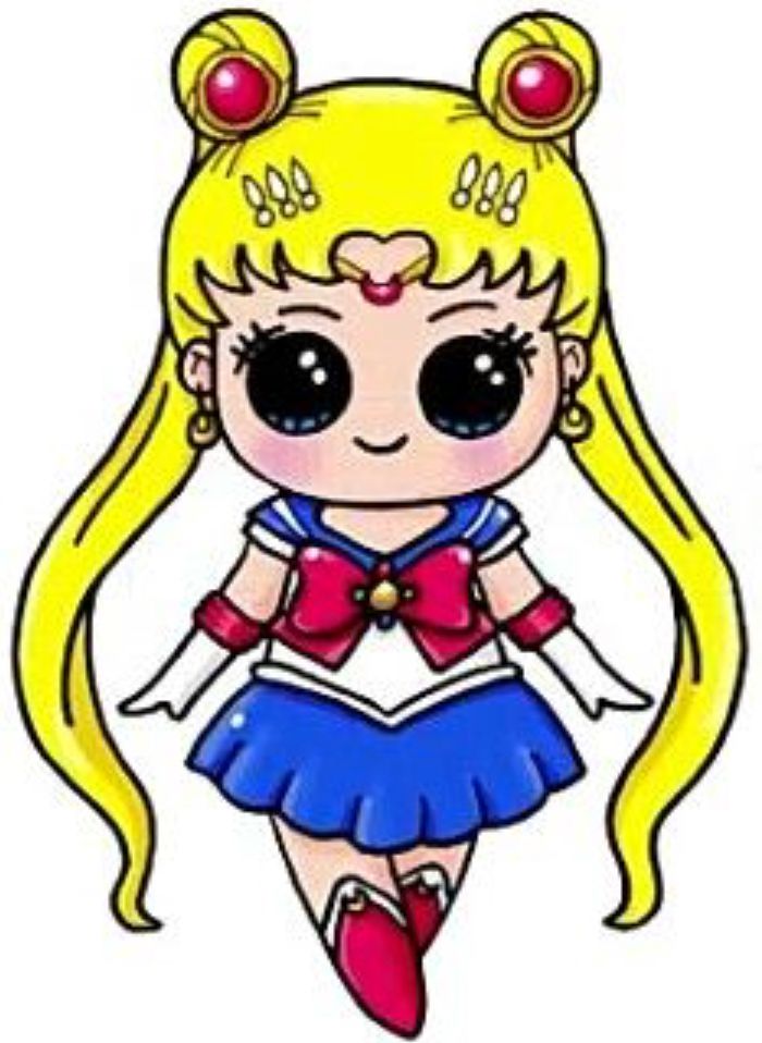 700x958 Sailor Moon Drawings In Dibujos Kawaii, Dibujos De Disney
