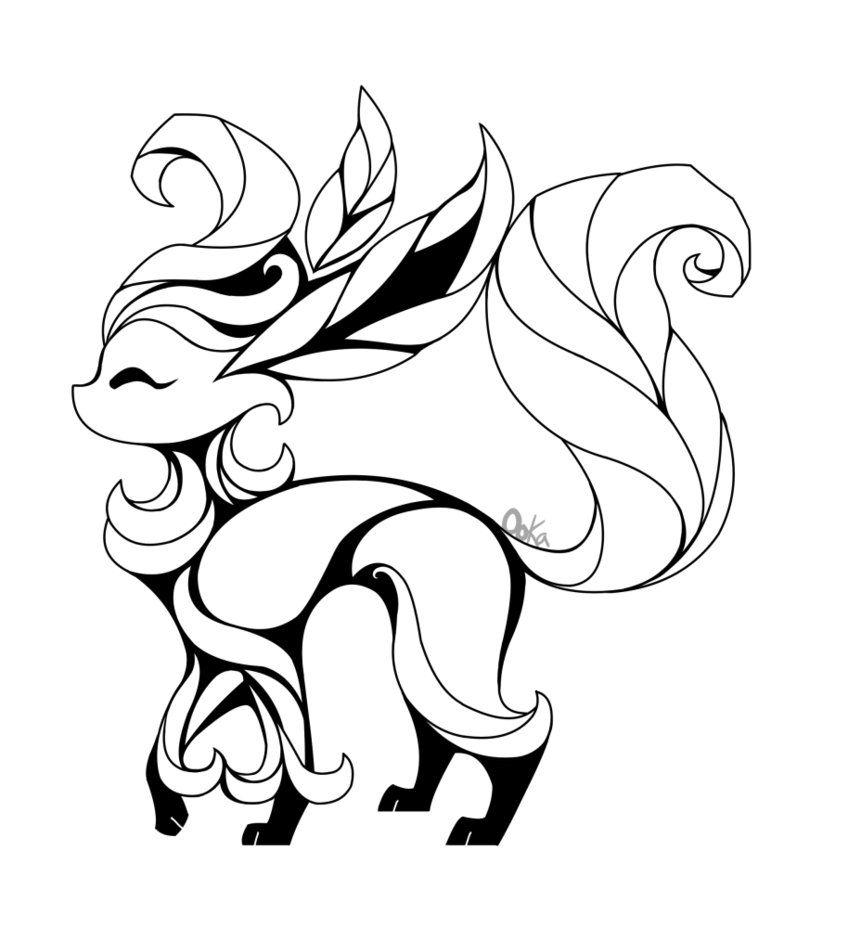 861x928 Eeveelutions Lineart Sailor Moon For Free Download