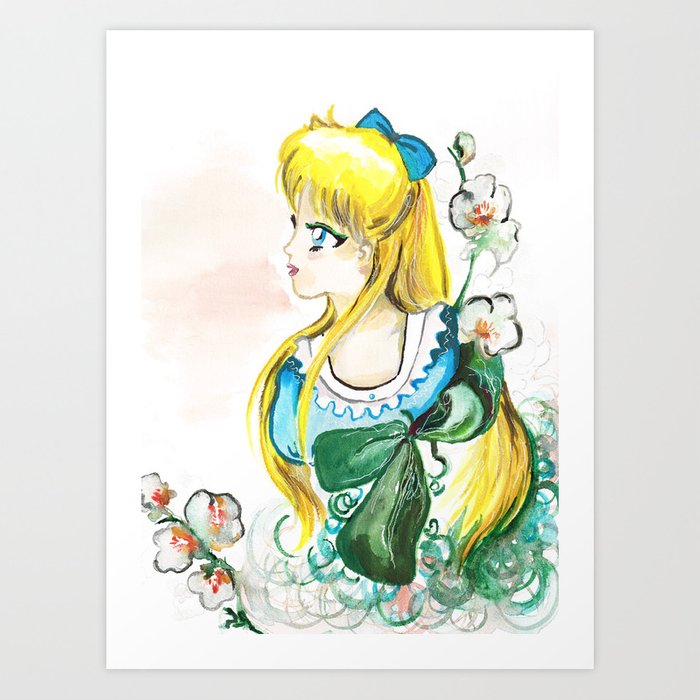 700x700 Sailor Venus White Flower Art Print