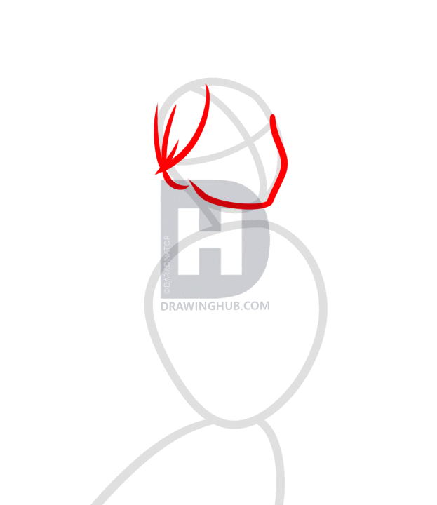 623x720 How To Draw Sailor Venus, Step