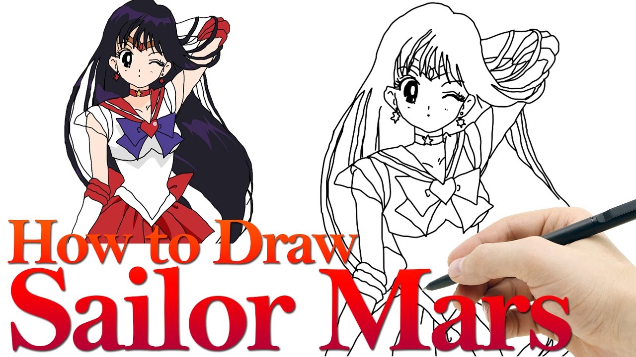 1280x720 how to draw sailor mars from sailor moon crystal hde