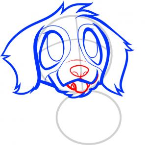 302x302 Drawing Printout How To Draw A Saint Bernard Puppy, St Bernard Puppy