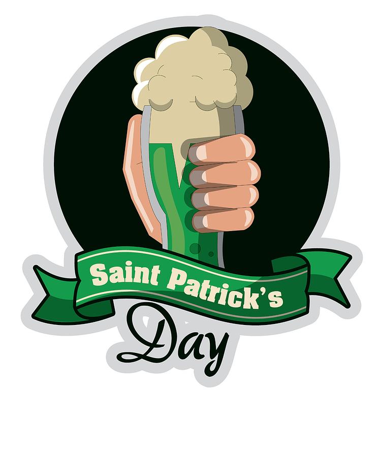 750x900 Irish St Patricks Beer Mug Irishman Drawing