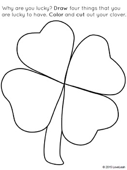 262x350 Saint Patrick's Day I Am Lucky Writing And Drawing Activity