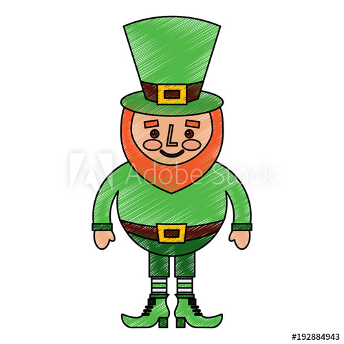 500x500 Cute Cartoon Leprechaun St Patricks Day Mascot Character Vector
