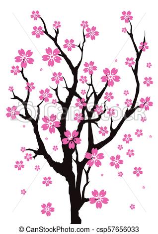 318x470 Sakura Tree An Illustration Of Cherry Blossom Tree