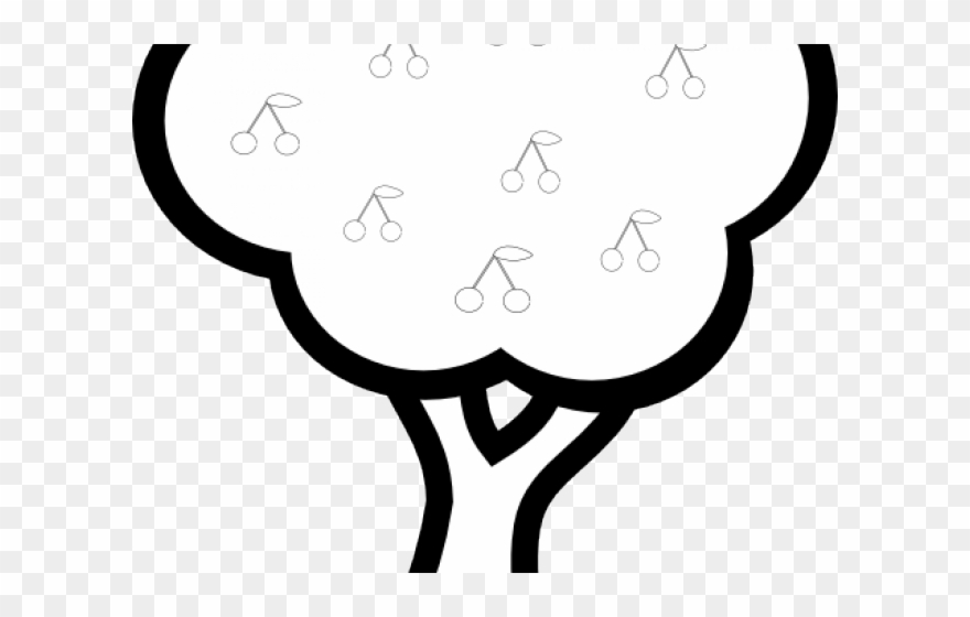 880x560 Cherry Blossom Clipart Outline