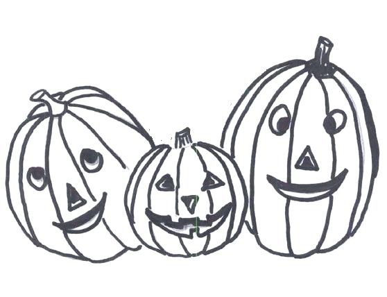 558x428 Halloween Pumpkin Drawing For Kids