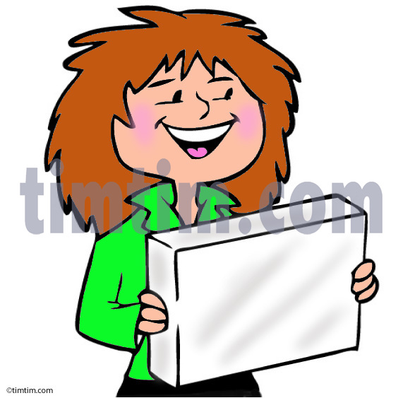 571x563 Free Drawing Of A Sales Woman From The Category Occupations +