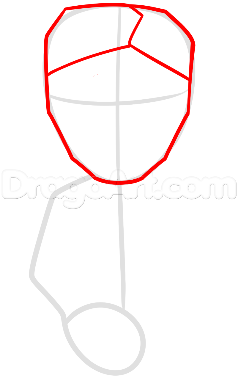 801x1271 Draw The Happy Mask Salesman, Step