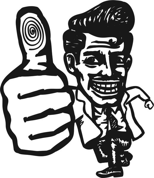 519x600 Thumbs Up Okay Salesman Pen Art Comic Cartoon Vinyl Decal Sticker
