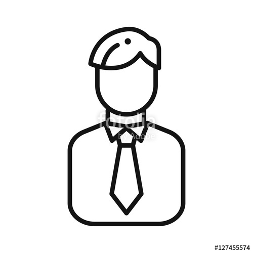 500x500 Salesman Avatar Illustration Design Stock Image And Royalty Free