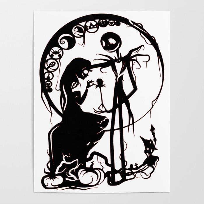 700x700 Jack And Sally Nightmare Before Christmas Poster
