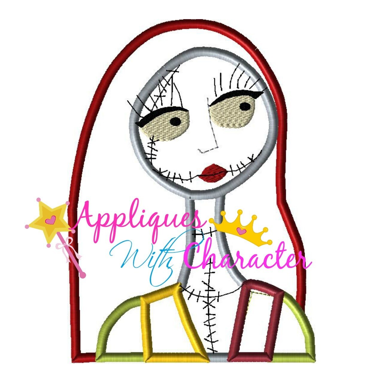 1280x1280 Sally Applique Design