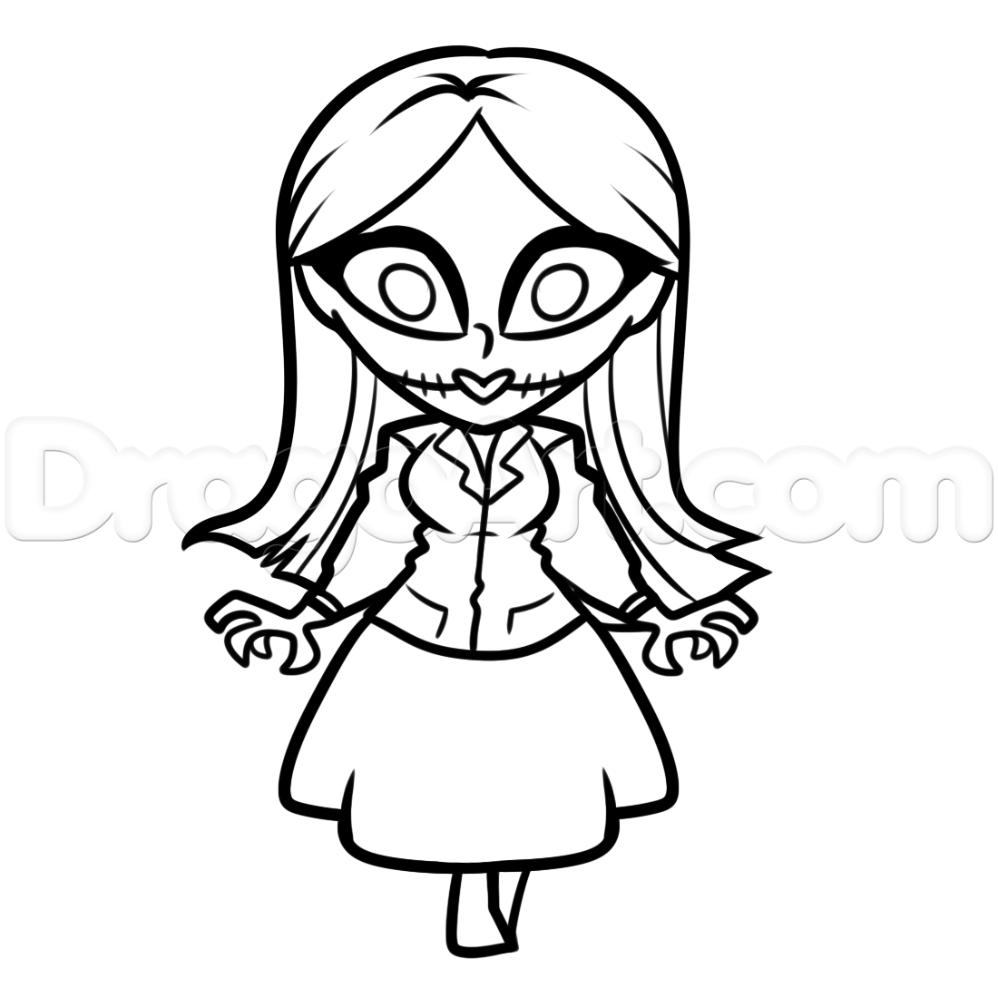 1100x1100 Nightmare Before Christmas Drawings How To Draw A Cute Zero