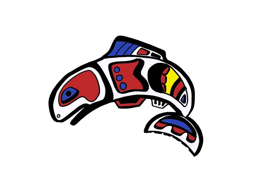 864x576 Cycle Week Abstract Native American Salmon