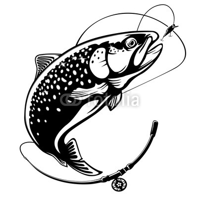 400x400 Rainbow Trout Jumping Out Water Salmon Isolated On White