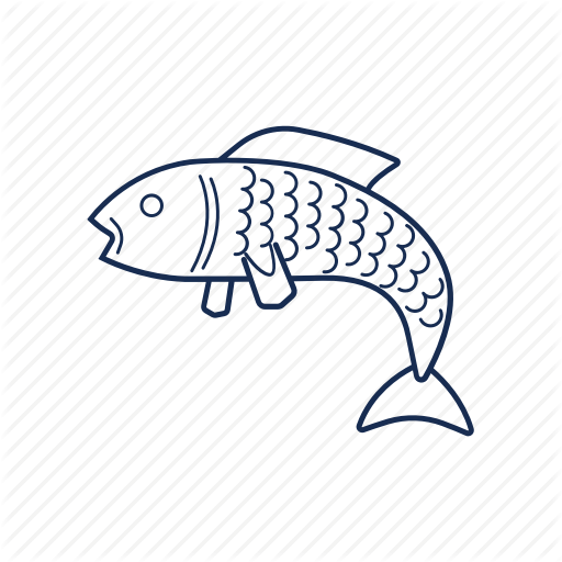 512x512 Collection Of Free Salmon Drawing Outline Download On Ui Ex