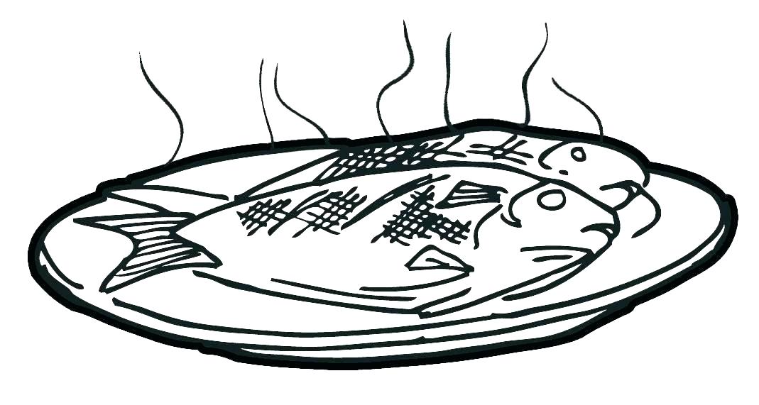 1069x571 Jesus Cooks Breakfast On The Beach Coloring