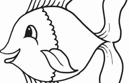 420x270 The Salmon Coloring Pages For Kids And Rainbow Fish Coloring