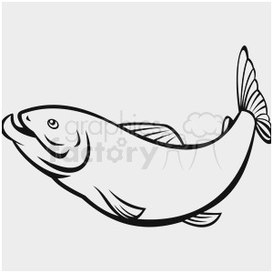 300x300 Clipart Fish Black And White Astonishing Salmon Clipart Mower