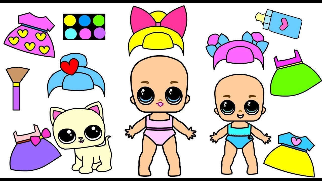 1280x720 Handmade Lol Paper Dolls Slothing Store And Beauty Saloon