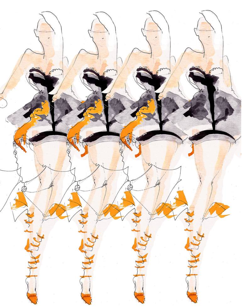 770x979 Walk This Way Drawing