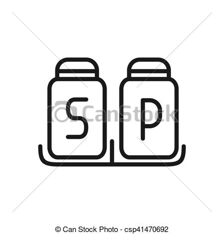 450x470 Salt And Pepper Vector Illustration Design
