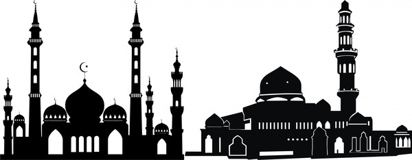 600x234 Temple Free Vector Download