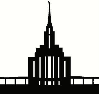 320x305 Free Silhouette Clipart Portland Oregon Temple Silhouette